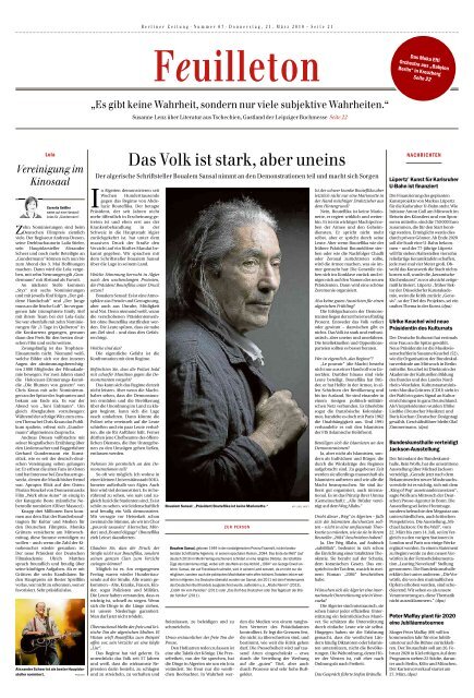 Berliner Zeitung 21.03.2019