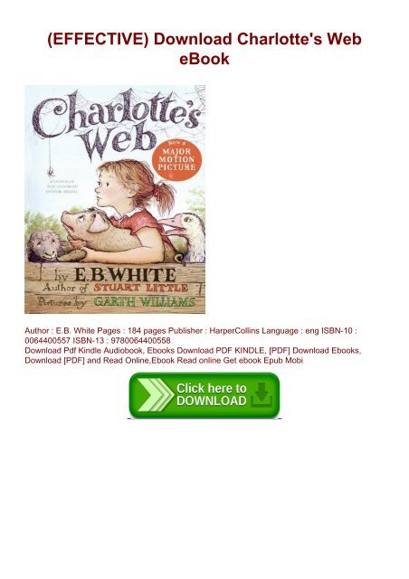 Effective Download Charlotte S Web Ebook