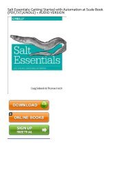(EFFECTIVE) Download Salt Essentials: Getting Started with Automation at Scale eBook