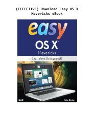 (EFFECTIVE) Download Easy OS X Mavericks eBook