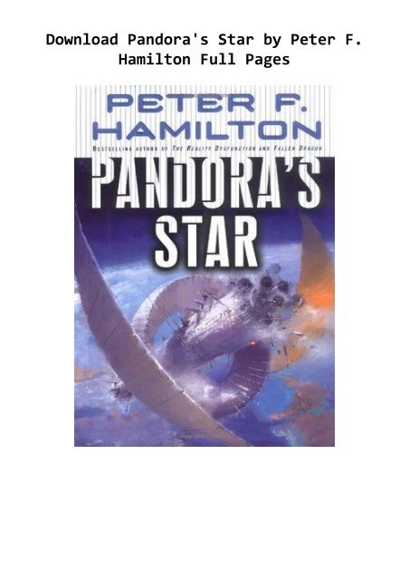 Download Pandora S Star By Peter F Hamilton Full Pages