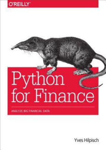 (TRUTHFUL) Python for Finance: Analyze Big Financial Data eBook PDF Download