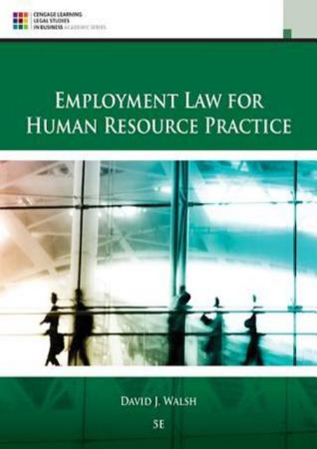 (SPIRITED) Employment Law for Human Resource Practice eBook PDF Download