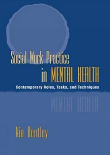 (SECRET PLOT) Social Work Practice in Mental Health: Contemporary Roles, Tasks, and Techniques eBook PDF Download