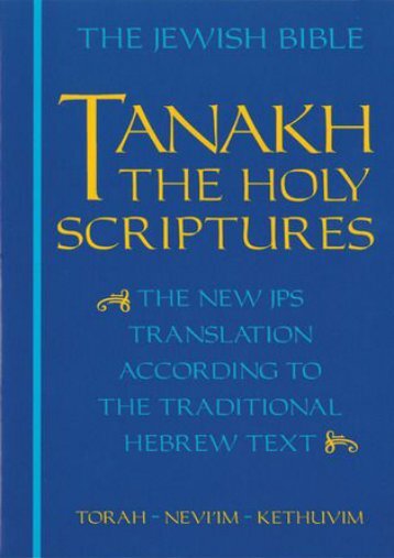 (MEDITATIVE) Tanakh: The Holy Scriptures eBook PDF Download