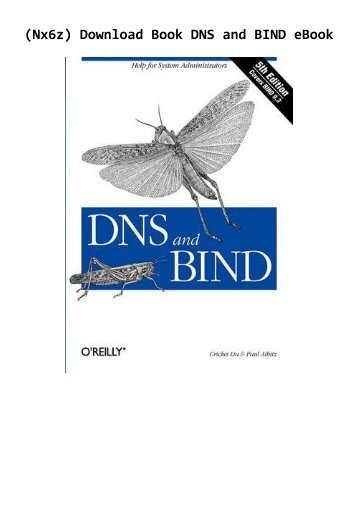 (Nx6z) Download Book DNS and BIND eBook