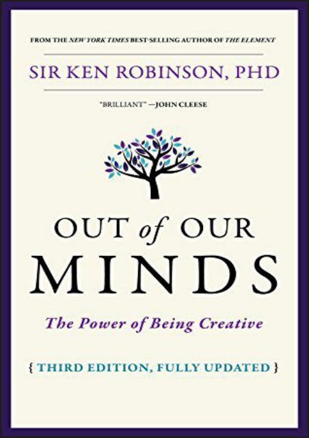 PDF Out of Our Minds: The Power of Being Creative by Ken Robinson Full ONLINE