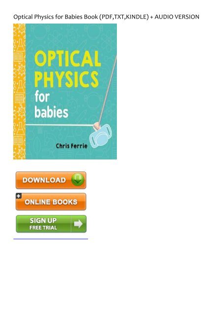 (FUNNY) Optical Physics for Babies eBook PDF Download