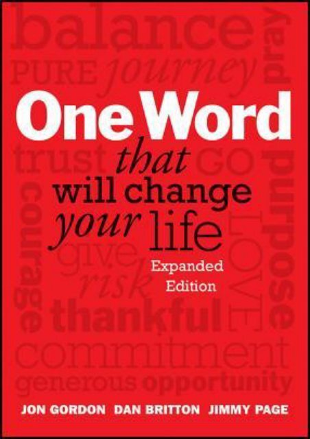 (MEDITATIVE) One Word That Will Change Your Life eBook PDF Download