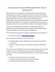 Instructions To Install Microsoft Office 365 on Windows PC