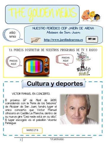 THE GOLDEN NEWS. Nº 20. 2018/2019