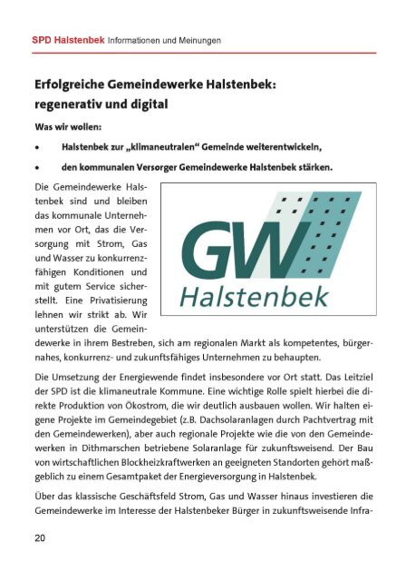 SPD Halstenbek – Informationen & Meinungen April 2018