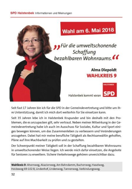 SPD Halstenbek – Informationen & Meinungen April 2018