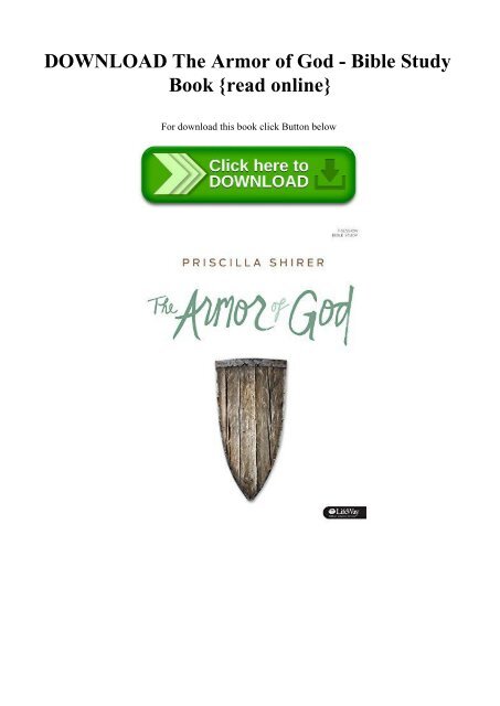 DOWNLOAD The Armor of God - Bible Study Book {read online}