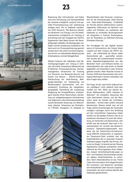 architektur Fachmagazin Ausgabe 2  2019