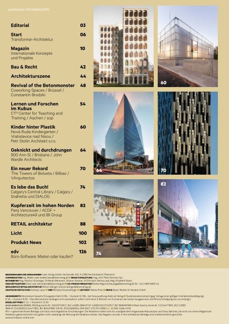 architektur Fachmagazin Ausgabe 2  2019