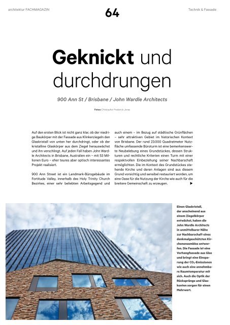 architektur Fachmagazin Ausgabe 2  2019