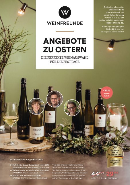 Weinfreunde Osterkatalog 2019