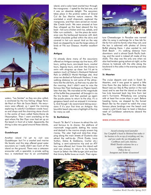 Canadian World Traveller  Spring 2019 Issue
