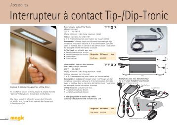 Interrupteur à contact Tip-/Dip-Tronic - Hettich