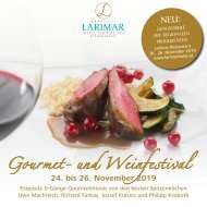 Larimar Gourmet- und Weinfestival 24. bis 26. November 2019