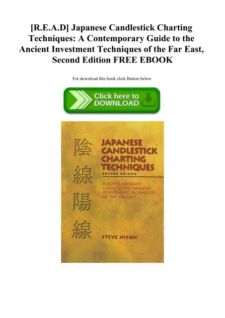 Japanese Candlestick Charting Techniques Pdf