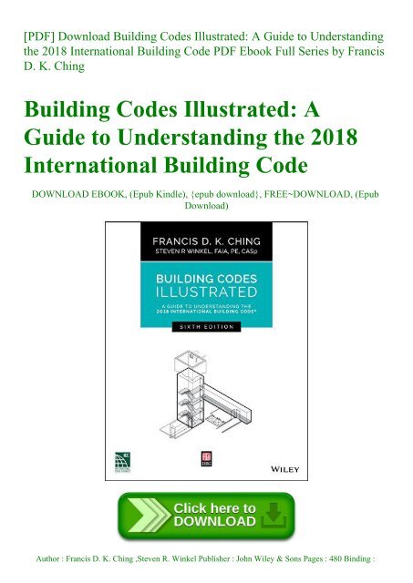 building codes illustrated ching pdf free download