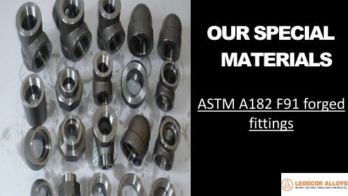 Huge Stockist & Supplier of ASTM A182 forged fittings