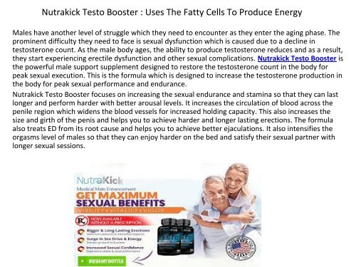 Nutrakick Testo Booster