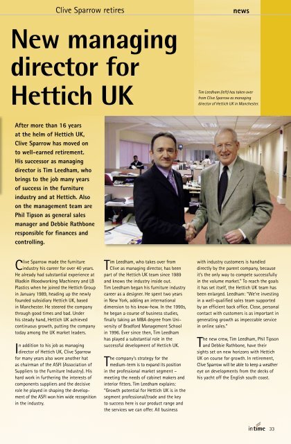 Highlights of 75  years - Hettich