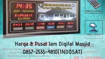 0857-2535-4810 (WA/Tlp), Pusat, Jual dan Beli Jam Masjid, Digital Masjid di Tebet, Tanjung Priok, Tanah Abang, Jakarta