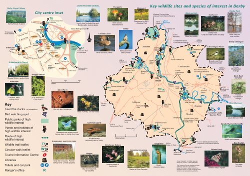 Tourist Map Of Derbyshire Going Wild About Derby - Derby And South Derbyshire Ramblers