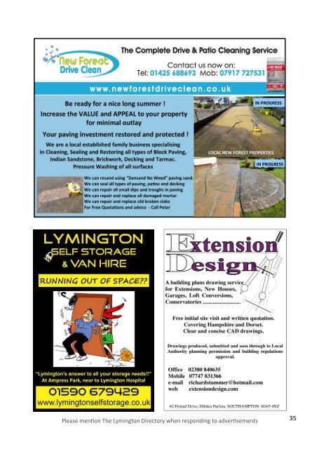 The Lymington Directory April May 2019