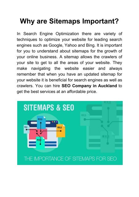Why are Sitemaps Important?