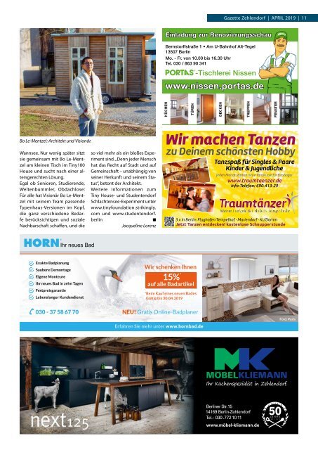 Gazette Zehlendorf April 2019