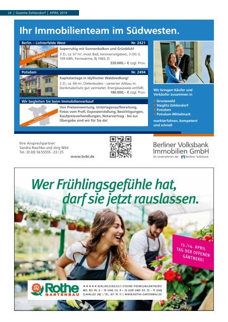 Gazette Zehlendorf April 2019