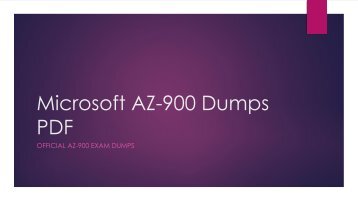 Microsoft AZ-900 Dumps PDF