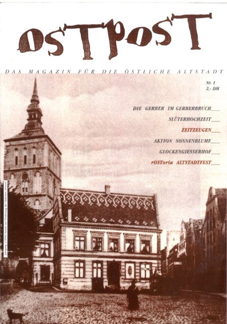 Ostpost 1 - Das Altstadtmagazin aus der Hansestadt Rostock