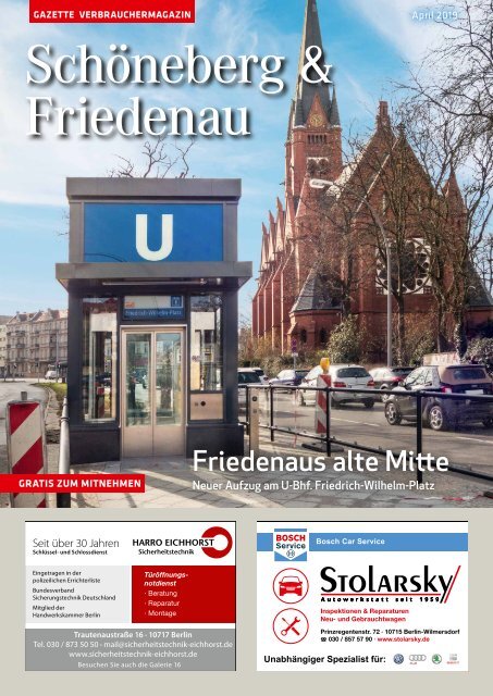 Gazette Schöneberg & Friedenau April 2019