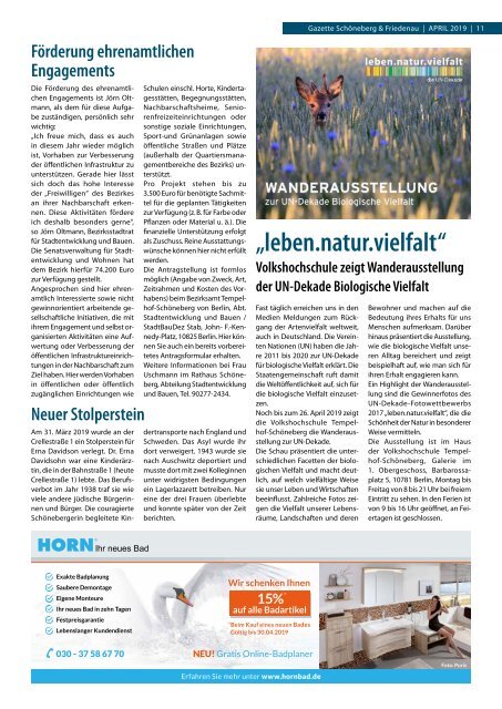 Gazette Schöneberg & Friedenau April 2019