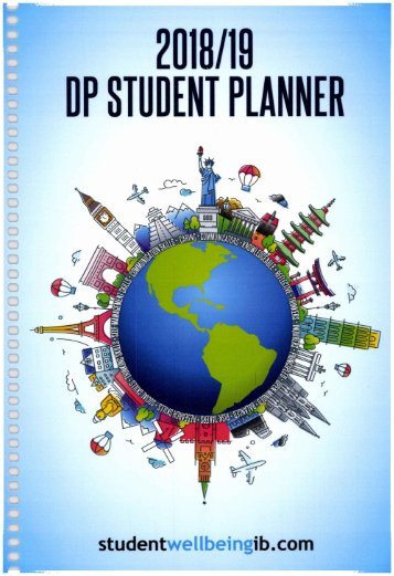 SHELF 2018-19 DP Student Planner 40p