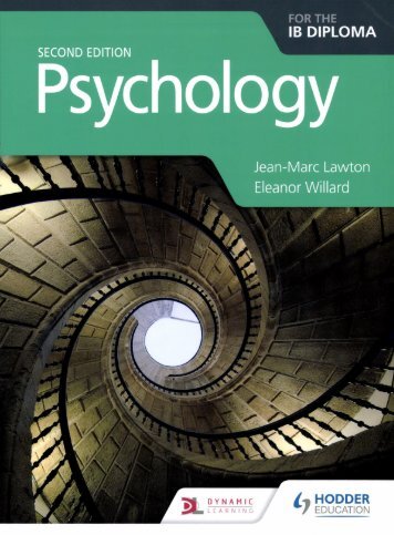 SHELF 9781510425774 Psychology for the IB Diploma Second ed 40p