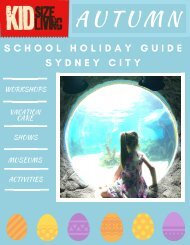 Autumn School Holiday Guide Sydney City