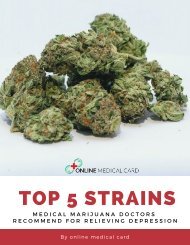 Top 5 Strains Medical Marijuana Doctors Recommend For Relieving Depression