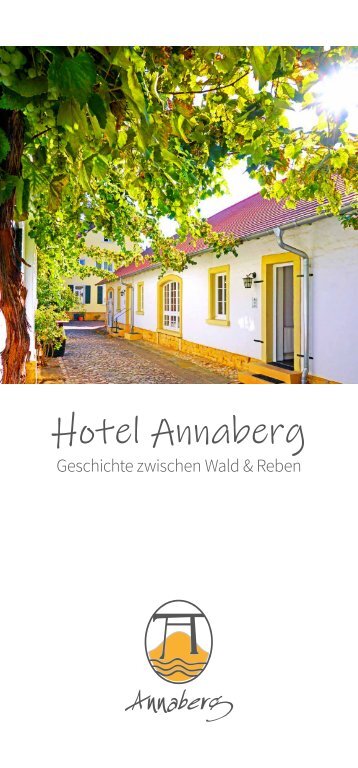 Hausbroschüre Hotel Annaberg Bad Dürkheim