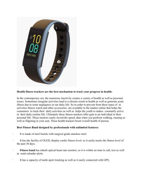 fitness band with inbuilt gps