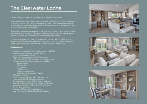 COUNTRY CLUB CLEARWATER 3 BED LODGE FACT SHEET - 260219