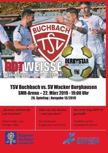 Stadionzeitung TSV Buchbach - SV Wacker Burghausen