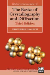 The basics of crystallography and diffraction (3rd Edition)