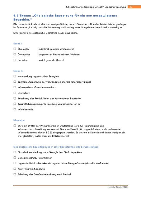 3. Bürgerbeteiligungs- prozess im Projekt "Leitbild Stade 2020